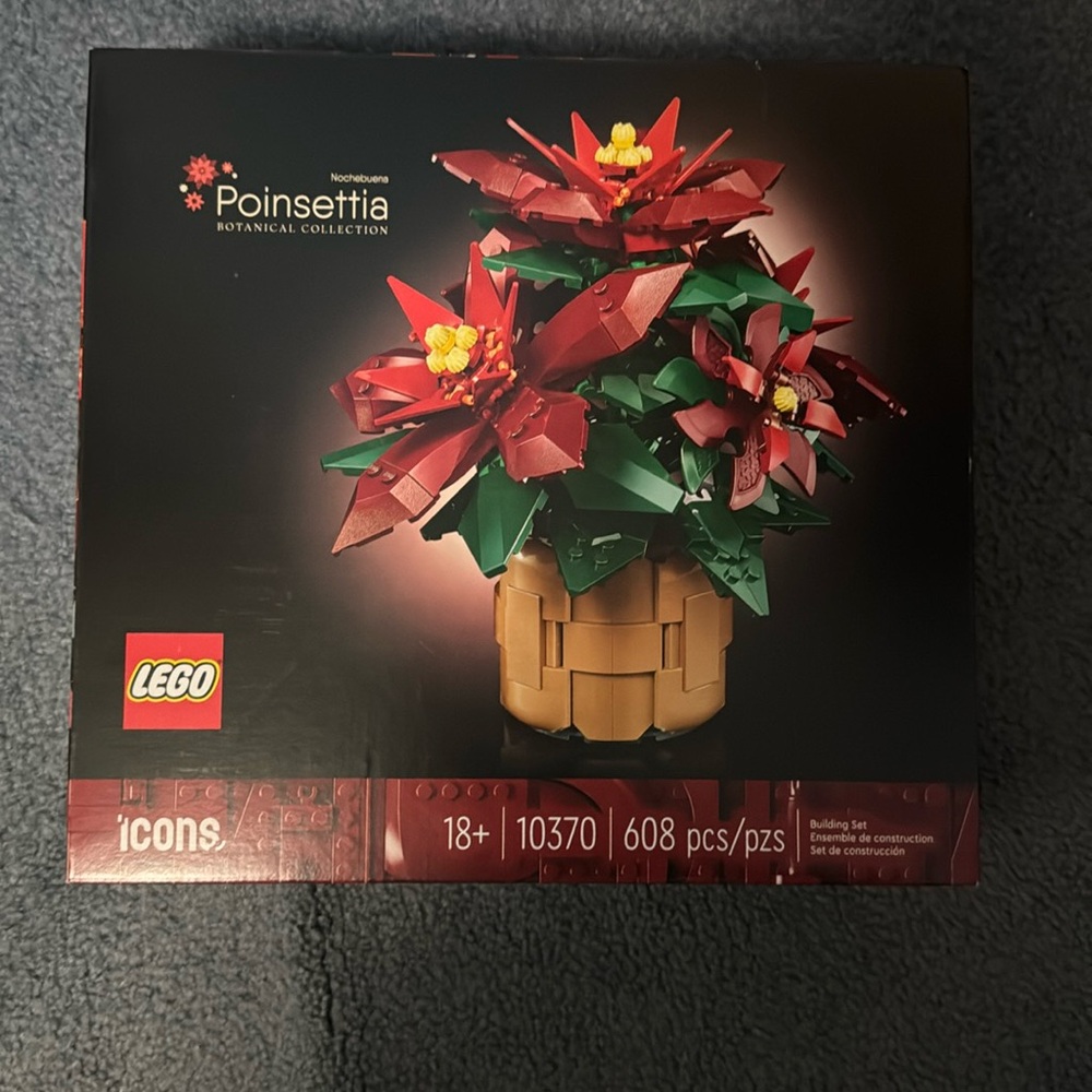 LEGO Set #10370 - Icons Poinsettia Plant Holiday Centerpiece - **NIB**